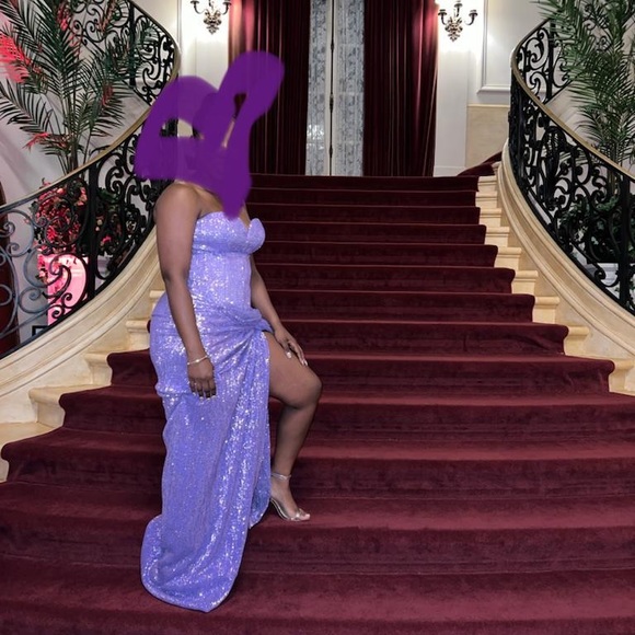 LIASTUBLLA designer sequins gown/co-ord set for wedding/prom/blacktie - Picture 9 of 14